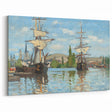 Impressionist Maritime Wall Art - Monet's Ships on the Seine