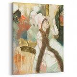 Edgar Degas Figurative Wall Art - Portrait after a Costume Ball