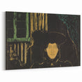 Modern Expressionism: Moonlit Woman Expressionist Wall Art