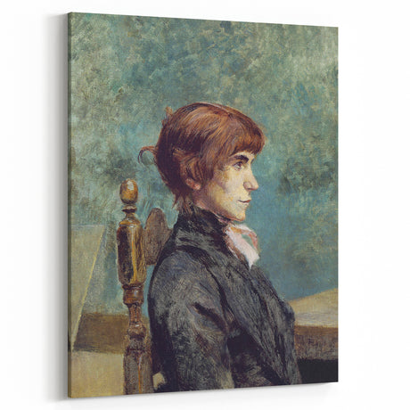 Toulouse-Lautrec Portrait Wall Art - Jeanne Wenz in Profile