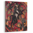 Expressionist Art: Circus Rider by Kirchner Vibrant Canvas Print