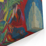 Expressionist Art: Still Life with Lilies by Kirchner Canvas Print