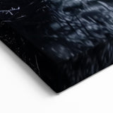 Frosty Winter Bridge Wall Art - Illuminated Night Canvas Prints