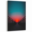 Scenic Sunset Bridge Wall Art - Vibrant Bridge Canvas Prints