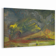 Expressionist Art: Evening Landscape by Weisz-Kubínčan Canvas Print