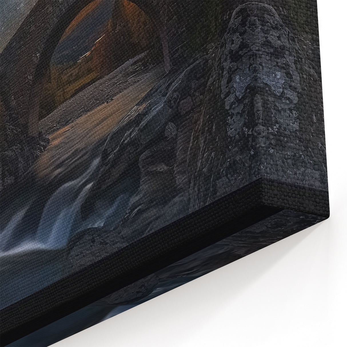 Starry Night Bridge Art - Cosmic Landscape Photography Print
