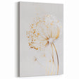 Elegant Abstract Floral Art - Modern Gold Botanical Wall Decor