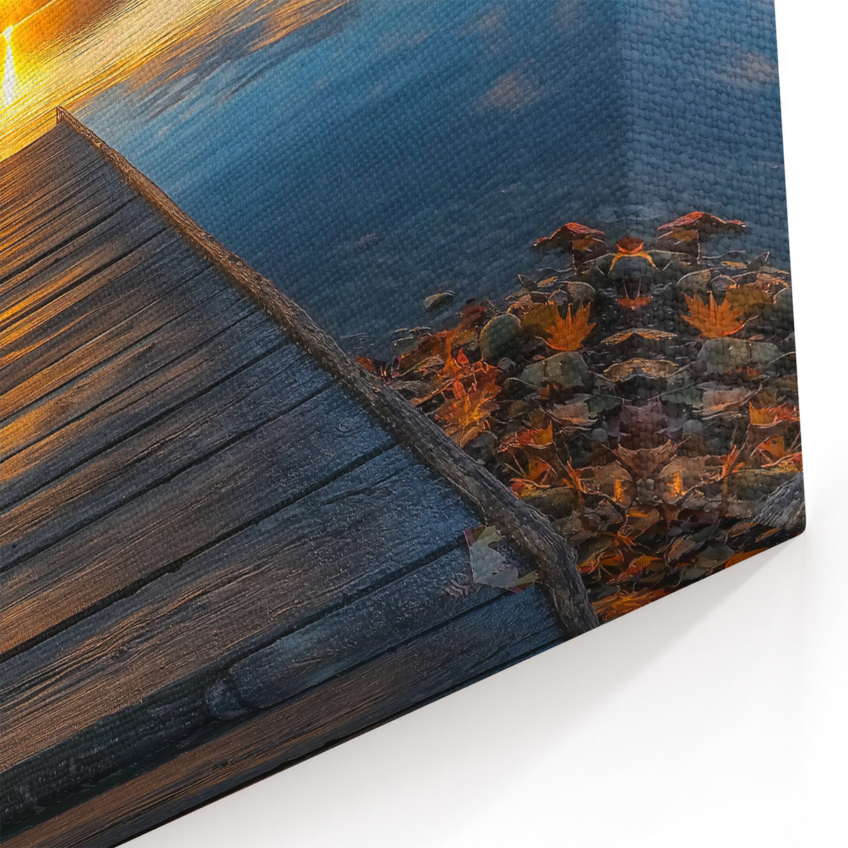 Sunset Pier Over Serene Waters - Scenic Landscape Art