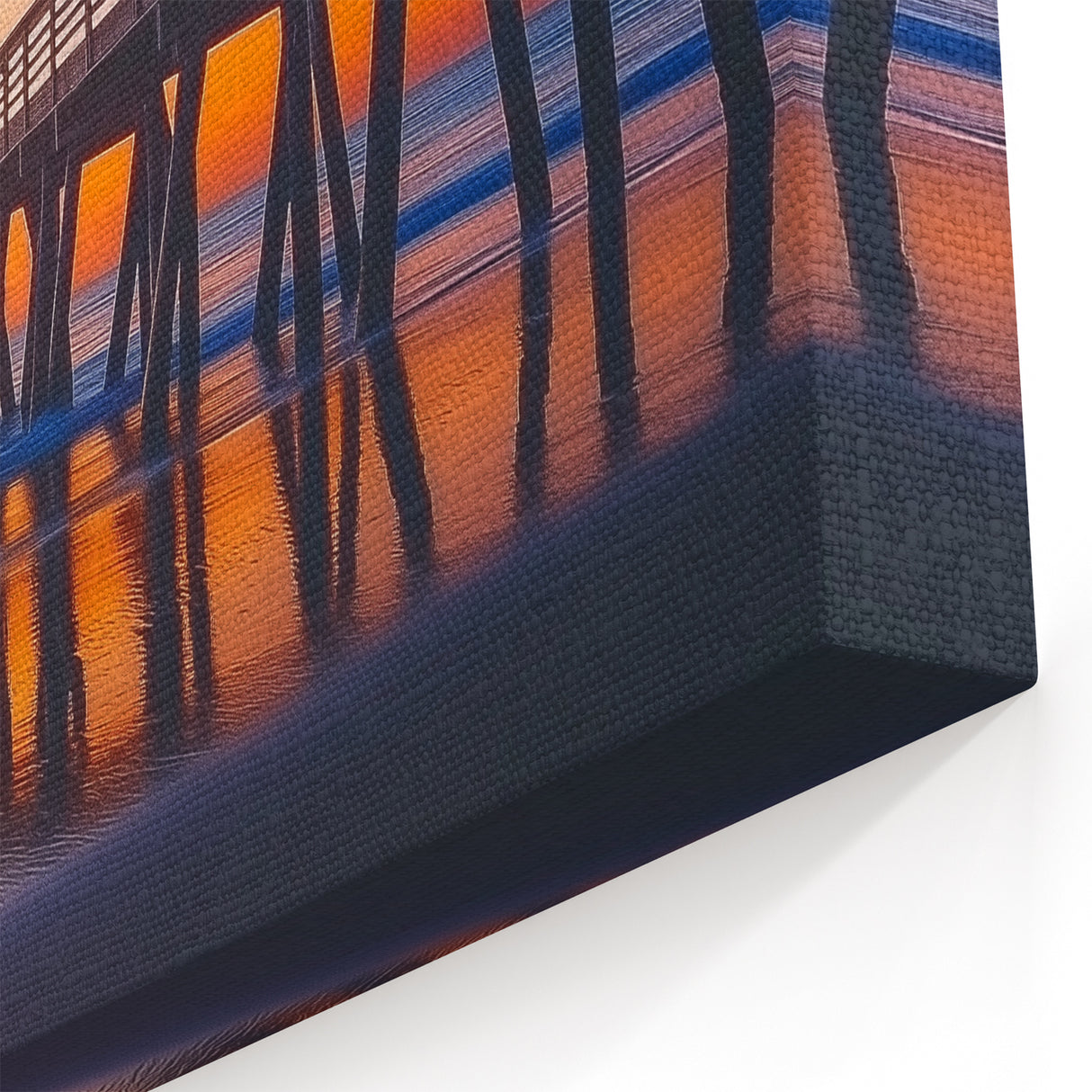 Landscape Bridge Art – Twilight Scenic Bridges Canvas Prints