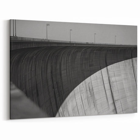Monochrome Architectural Bridge Art – Modern Black and White Prints