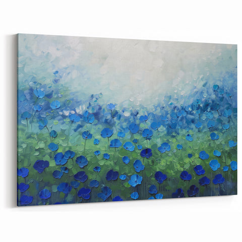Abstract Floral Art - Elegant Purple and Gold Orchid Canvas Decor