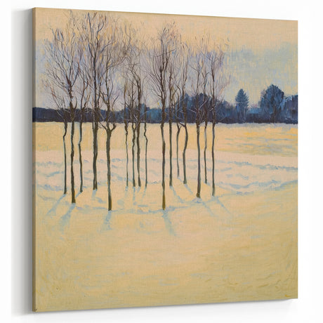Winter Serenity - Abstract Floral Wall Art with Subtle Hues