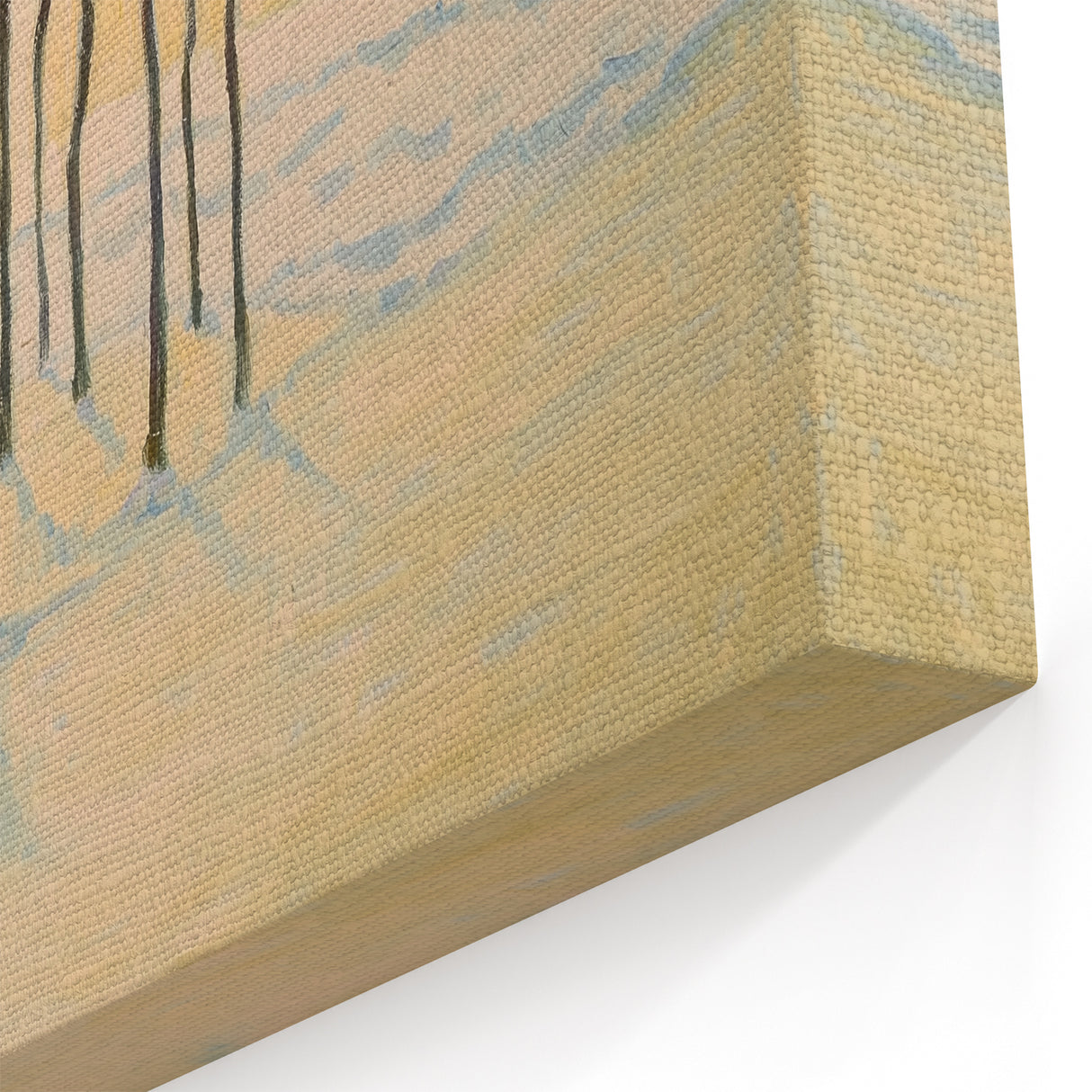 Winter Serenity - Abstract Floral Wall Art with Subtle Hues