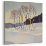 Winter Glow - Abstract Floral Wall Art with Soft Elegance