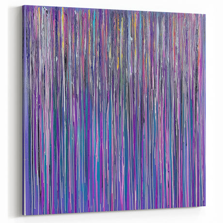 Golden Reflection - Abstract Floral Wall Art with Vibrant Elegance