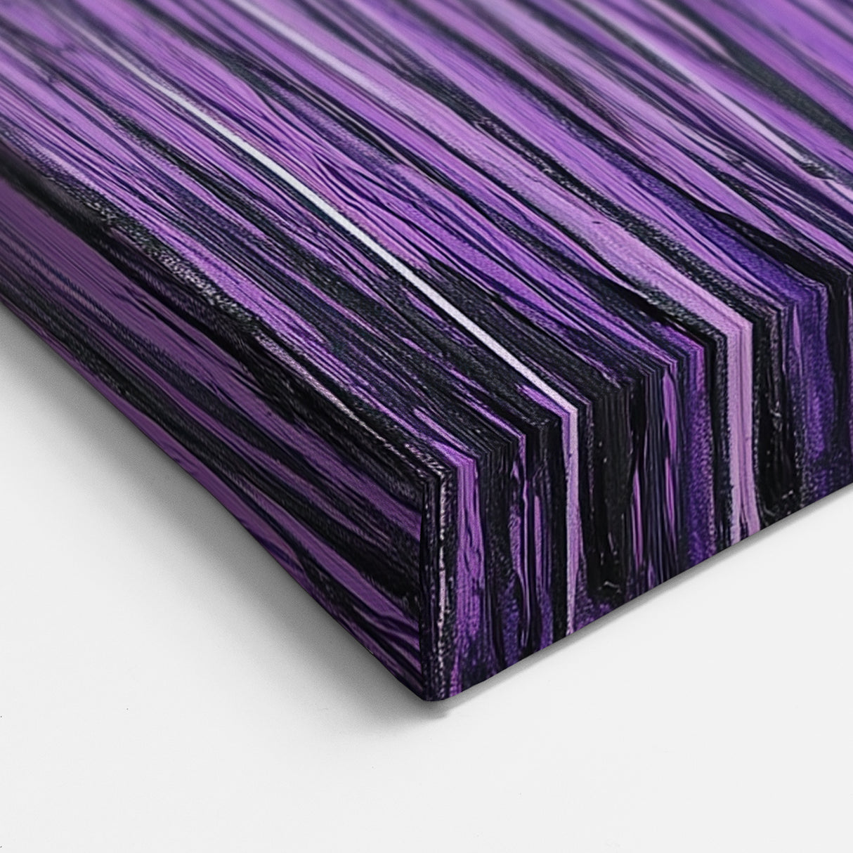 Lavender Rain - Abstract Floral Wall Art with Violet Elegance