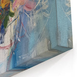 Vibrant Harmony - Abstract Floral Wall Art with Bold Brushstrokes