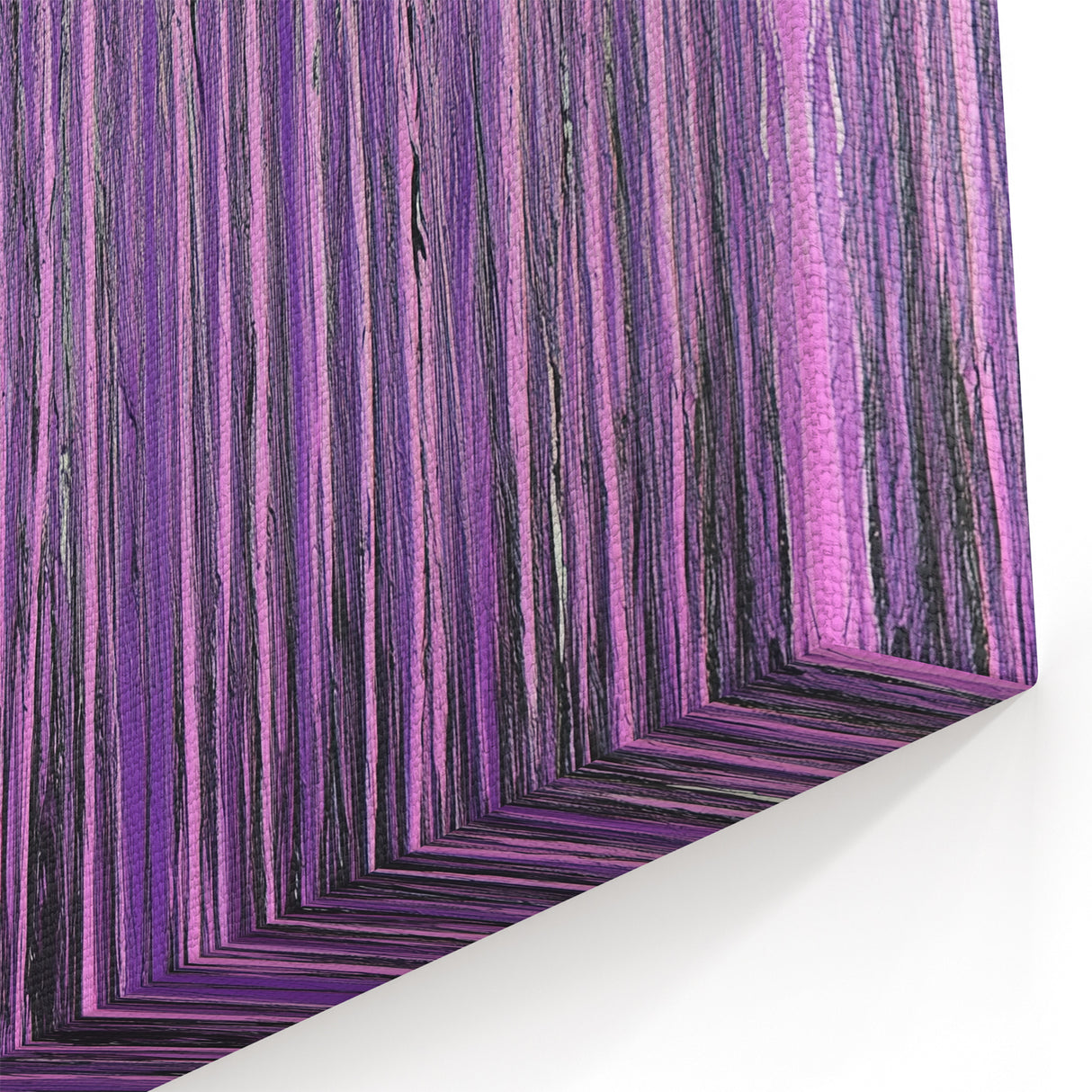 Amethyst Cascade - Abstract Floral Wall Art with Vibrant Violet Hues
