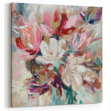 Blooming Elegance - Abstract Floral Wall Art with Soft Brushstrokes