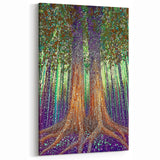 Enchanted Forest - Abstract Floral Wall Art with Mystical Charm