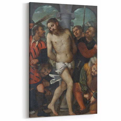 The Flagellation by Girolamo Romanino - Renaissance Religious Art Print