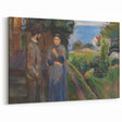 Expressionist Art: Evening Passion by Edvard Munch Canvas Print