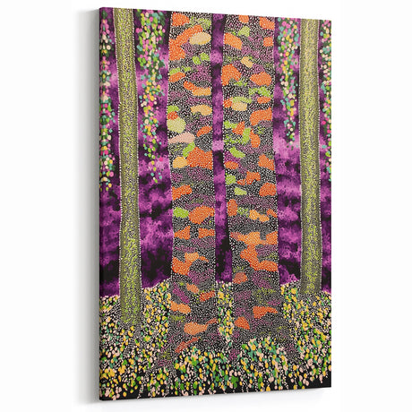 Contemporary Abstract Floral Art - Colorful Botanical Wall Decor