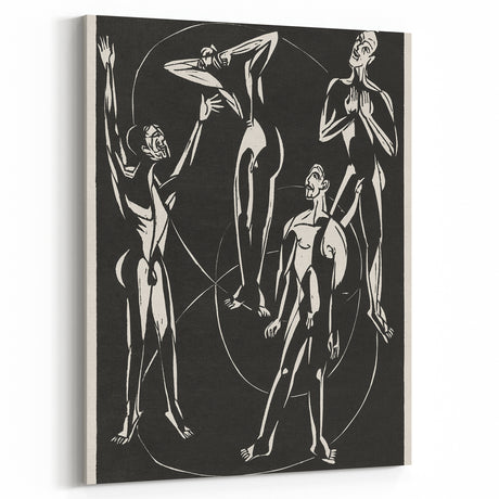 Expressionist Art: Feelings by Ernst Ludwig Kirchner Canvas Print