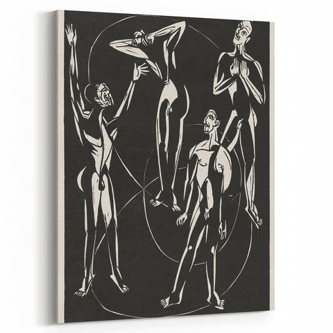 Expressionist Art: Feelings by Ernst Ludwig Kirchner Canvas Print