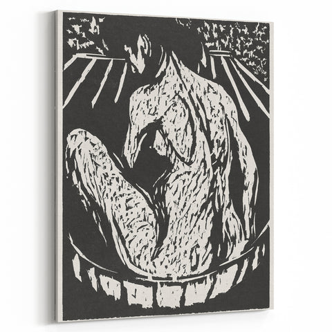 Expressionist Art: Female Nude by Ernst Ludwig Kirchner Print