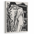 Expressionist Art: Female Nude by Ernst Ludwig Kirchner Print