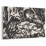 Expressionist Art: Animal Legend Genius by Franz Marc Canvas Print