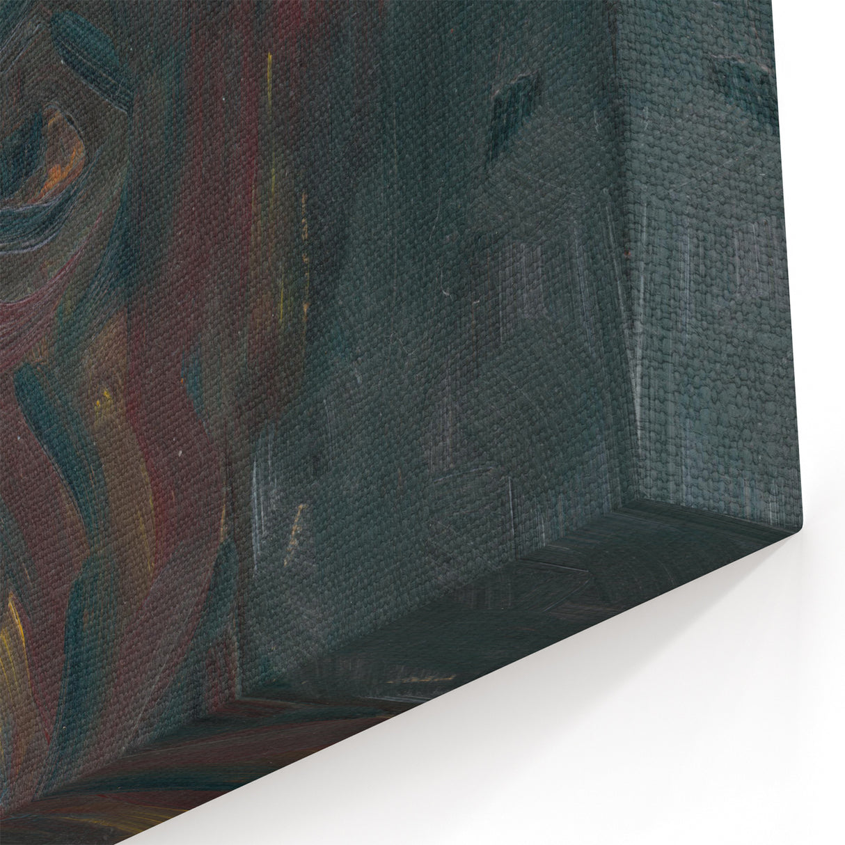 Head of a Man in a Hat - Dark Expressionist Wall Art