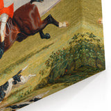 Romanticism Art: "Foxhunting: Encouraging Hounds" by J.F. Herring
