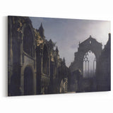The Ruins of Holyrood Chapel - Romanticism Era Canvas Print