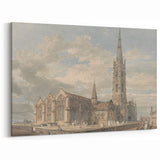 North-East View of Grantham Church - Romanticism Canvas Print