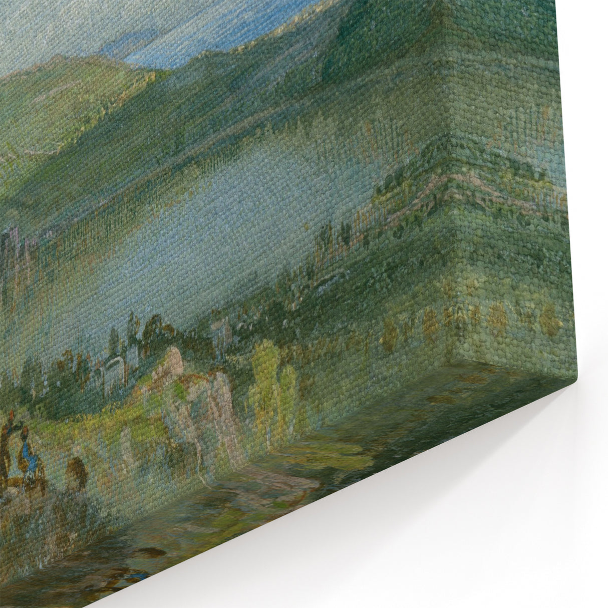 Lago Avernus Romantic Landscape - Historical Romanticism Canvas Print