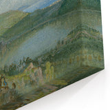Lago Avernus Romantic Landscape - Historical Romanticism Canvas Print