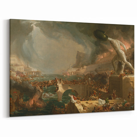 The Course of Empire: Destruction - Romanticism Historical Art Canvas