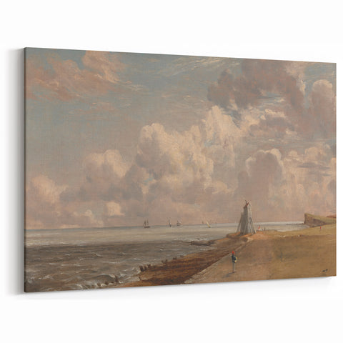 Harwich Lighthouse Romantic Landscape - Canvas by John Constable