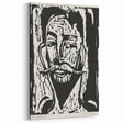 Expressionist Art - Striking Monochrome Portrait in Abstract Style