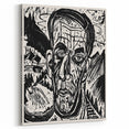Expressionist Art - Monochrome Landscape Portrait in Bold Design