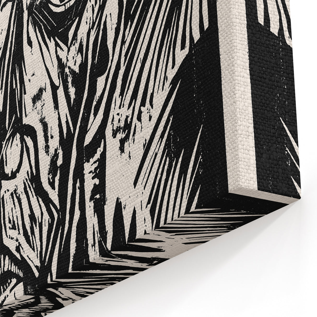 Expressionist Art - Monochrome Landscape Portrait in Bold Design