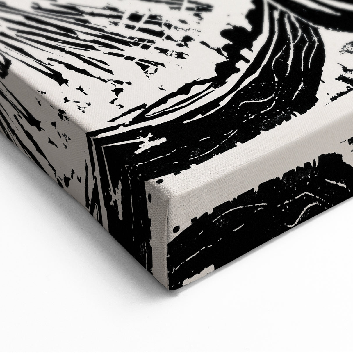 Expressionist Art - Monochrome Landscape Portrait in Bold Design