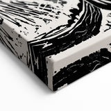 Expressionist Art - Monochrome Landscape Portrait in Bold Design