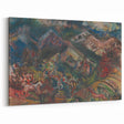 Expressionist Art - Dynamic Horse Herders in Vibrant Landscape