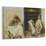 Classic Romantic Paintings: Two Arab Women - Historical Romanticism Canvas