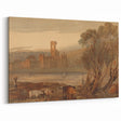 Romantic Art Prints: Kirkstall Abbey on the River Aire - Historical Wall Art