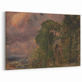 Romanticism Art: A View at Hampstead with Stormy Weather