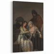 Historical Romanticism Canvas: Majas on a Balcony - Famous Romantic Art